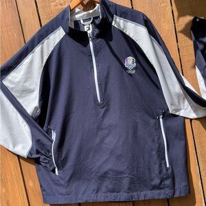 FootJoy Blue and Grey Windbreaker Athletic Jacket